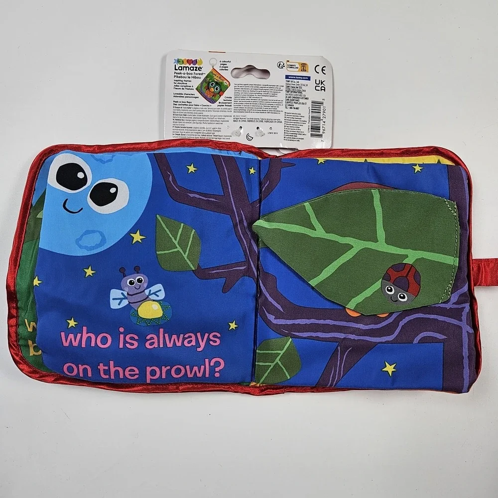 Lamaze Peek-A-Boo Forest Cloth Book Baby Soft Sensory Development‎ Activity Toy